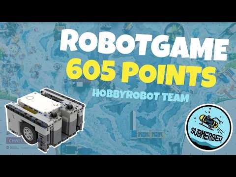 🤖 Robot Game FLL SUBMERGED season 605 points!