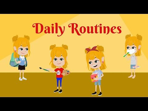 My daily routines - English Listening and Speaking Practice - A1 Level.