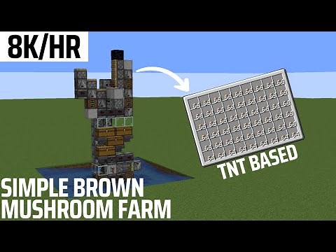 Easy & Fast Brown Mushroom Farm Tutorial | Sanedragon | 8K/Hr | Minecraft 1.20