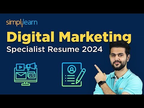 Digital Marketing Specialist Resume 2024 | How To Make A Digital Marketing Resume | Simplilearn