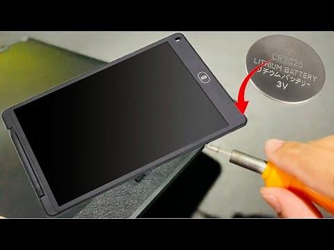 Fix LCD Writing Tablet Cannot Erase | How to Replace LCD Writing Tablet Battery CR2025