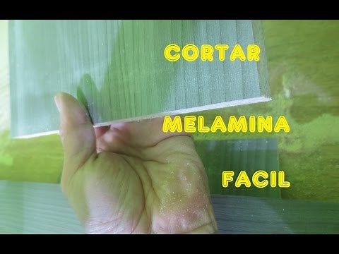 HOW TO CUT MELAMINE WITHOUT CHIPPING OR SPLITTING OR DAMAGE WITHOUT A CIRCULAR SAW - Luis Lovon