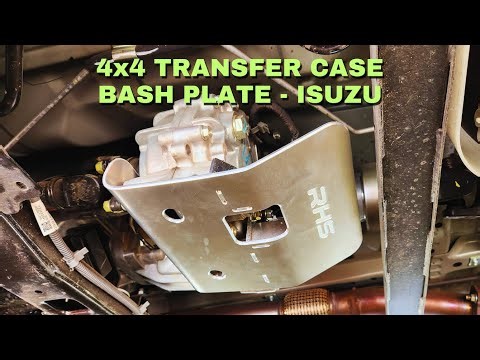 4WD Transfer Case Bash Plate Installation - Isuzu MU-X / D-Max RHS Offroad Engineering STRONG TOUGH