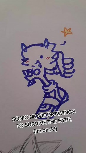 Sonic Movie Drawings to Survive the Hype