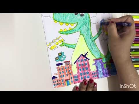 Learn Colors with Dinosaurs 🖍️ | Coloring for Kids