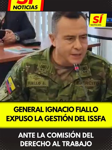 #atención 🚨🟡El general Ignacio Fiallo, director general del ISSFA, compareció ante la Comisión del Derecho al Trabajo, donde expuso aspectos clave de la gestión institucional y los programas orientados al bienestar del personal afiliado.