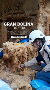 GRAN DOLINA TD3 Y TD6 | Andreu Ollé, Marina Saladié, Marina Mosquera y Elena Santos nos informan sobre el desarrollo de la campaña de excavaciones en la Gran Dolina, centrada en los niveles TD3 y TD6. Según nos cuentan los propios investigadores, la campaña está transcurriendo con muy buenas sensaciones. La Gran Dolina aún tiene mucho que contar.💫🙌🏼 | Museo de la Evolución Humana