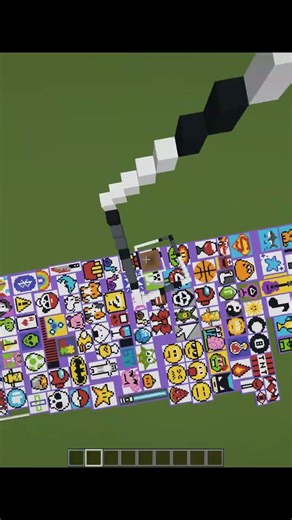 Satisfying pixel art in minecraft ( google dragon) Sand Art #shorts #gaming #minecraft