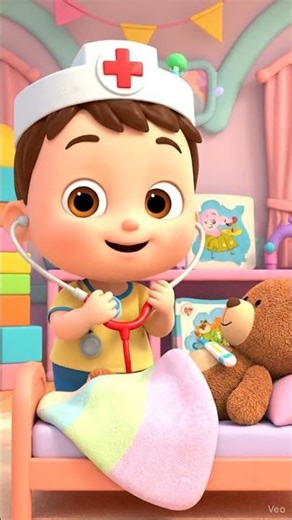 Doctor Baby Checkup Time! 🩺🧸 | Cute Kids Song & Learning #cartoonforkids #nurseryrhymes #kidsshort