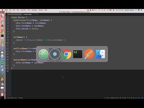 Basic JavaScript Classes in ES6