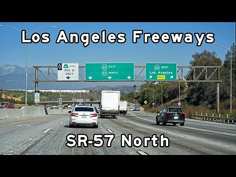 State Route 57 North - Orange Freeway - San Clemente (Orange County) to Santa Clarita (Los Angeles)