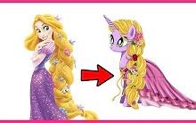 当迪士尼公主变成小马宝莉后