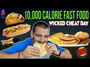 10,000 Calorie Fast Food Challenge | Wicked Cheat Day #54