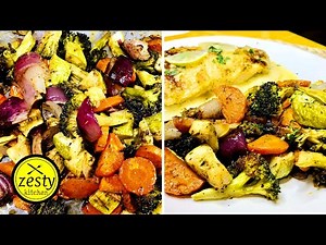 Oven Roasted Vegetables Recipe | Baked vegetables | By Zesty Kitchen