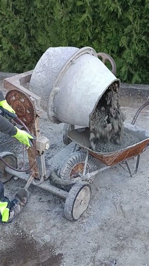 Homemade concrete mixer #concretemixermachine #diy #homemade