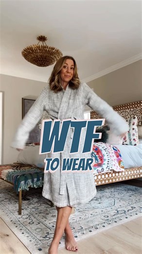 Lindsey Schuster on Instagram: "WTF to wear to your high school reunion 🎉 Because you want to look like you have your life together… but not like you tried too hard. Comment WTF for links! Coated denim, a party cardi, pearls, and a hint of gloss — proof that growing up looks good on you. 😉 #WTFtoWear #ReunionReady #MomStyle #highschoolreunion"