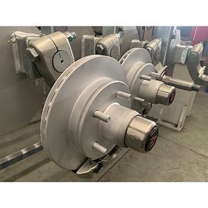 [Hot Item] America 60*60 Splined Hydraulic Disc Brake Torque Axle Assembly 4200lbs Torsion Axle