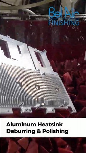 Deburring Aluminum Heatsinks | Vibratory Finishing Process