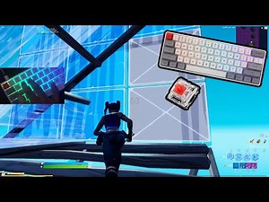SK61 Gaming Keyboard Unboxing/Review |Optical Red Switch Noises| Fortnite Gameplay + HANDCAM #TNARC