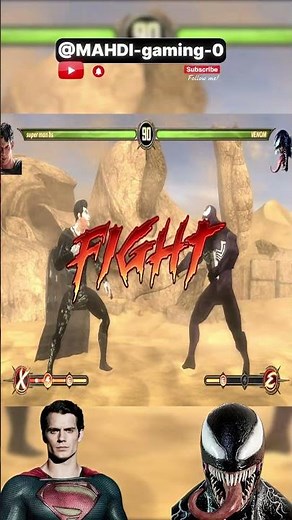 MAN OF STEEL vs VENOM! 🤯 Superman's EPIC FATALITY in Mortal Kombat 9 #shorts