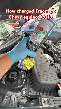 How charged Freon a/c Chevy Equinox 2018 #chevytrucks #equinox #hvac #ductcleaning