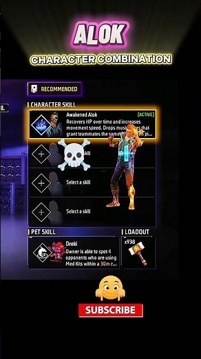 Alok character combination🔥💥 Best character combination in Free Fire😈Alok character ability#freefire