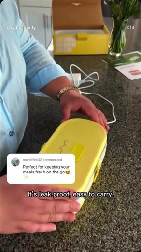 Hot meals anywhere I go 🔥This lunchbox literally changed my daily routine…