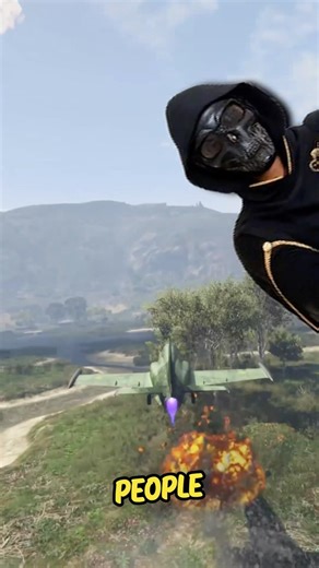 99% Players LOSE The Fighter Jet Do THIS Instead 🔥 #gta5 #gtastory #jet#militarybase #shorts #gtav