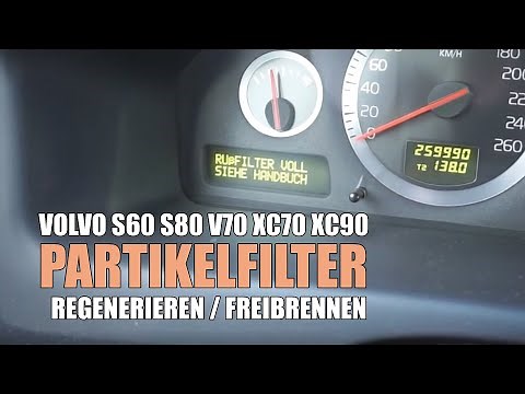 Volvo V70 S60 S80 XC70 XC90 particulate filter DPF soot filter full - self regeneration and burn-off