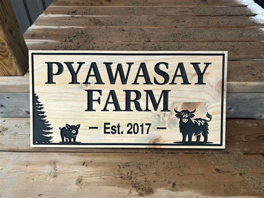 Personalized Rustic Farm Sign, Custom Wood Sign, Family Name Sign, Farmhouse Decor, Home Wall Art, Rustic Wooden Gift - Etsy