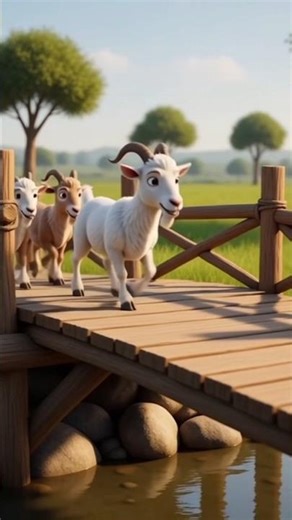 Two Silly Goats #cartoonstory #fairytalesstory #animals