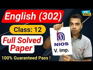 Nios English Important Questions with Answers Class 12