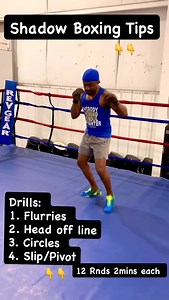 This is for great training when you’re at home. Shadowboxing is the ultimate self defense against bad habits. It builds your confidence ( especially with a great playlist) To get a full basic training routine, type BASICS & follow it to a T’ Best of training and never get caught slippin! | Master Boxing