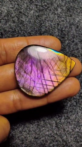 Natural Purple Yellow Labradorite Cabochon Pear Shape, Flashy Labradorite Gemstone, Handmade Jewelry Stone - Etsy