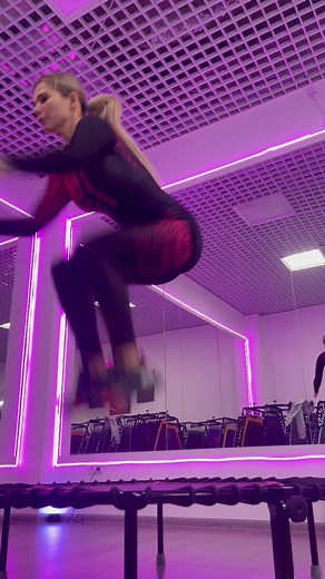 Acrobatic Trampoline Tricks and Gymnastics Maneuvers