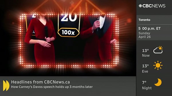 Rosemary Barton Live  CBCNEWS  April 26, 2026 5:00pm-7:00pm EDT