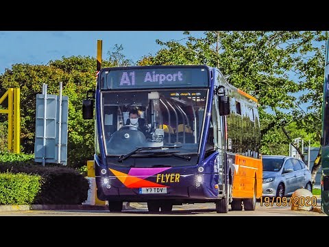 Transdev flyer Optare Versa V1170 Y7TDV working service Flyer A1 to Leeds