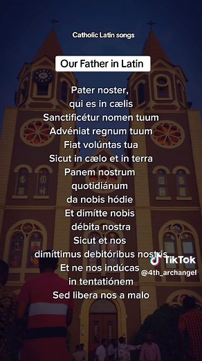 Let's sing the Our Father in Latin... Catholic Latin songs and chants are beautiful ❤️. #hymns #hymn #hymnfortheweekend #catholicsongs #latin