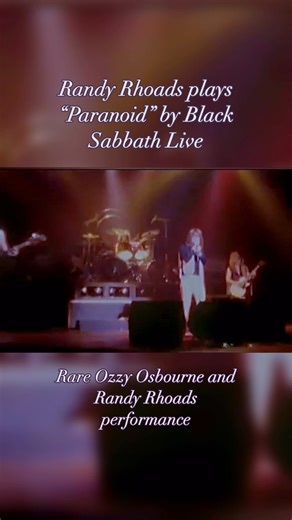 Taimur Masud | Guitarist on Instagram: "Randy Rhoads playing “Paranoid” by Black Sabbath live with Ozzy Osbourne in 1981. Very rare footage of Randy finishing their set off with some Sabbath. Rest in peace, Randy Rhoads🤍🖤🤍 @randyrhoadsofficial @dargmama @randyrhoads44 @randyrhoads25 @randyrhoadies @randy_rhoadsunofficial @graveyarddisciplesusa @graveyarddisciplescanada @graveyarddisciples_malysia @graveyarddisciplesit @graveyarddisciplesaustralia @graveyarddisciplesgermany @blessed_hellriders