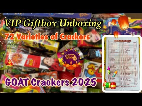 VIP Giftbox Unboxing | Sivakasi Crackers 2025 | GOAT Crackers 2025 #sivakasi #crackers