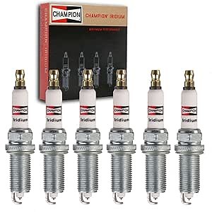 6 pc Champion Iridium Spark Plugs compatible with Toyota 4Runner 4.0L V6 2014-2020