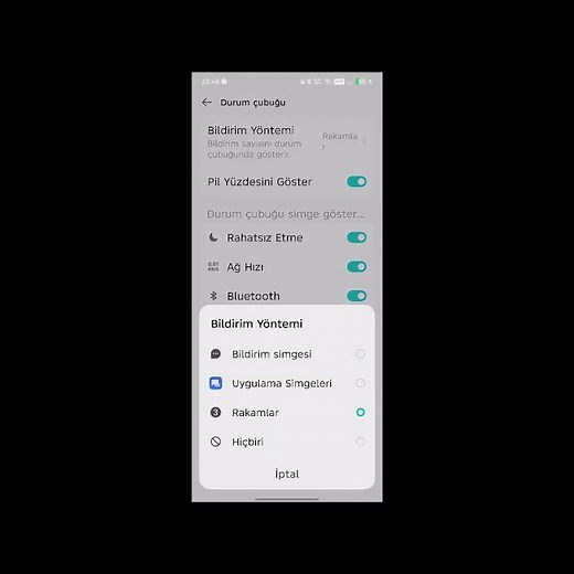 Tekno Camon notification panel change status bar change battery percentage display