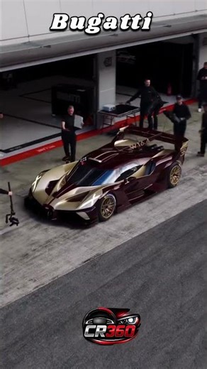 1800HP Monster on Track 💀 Bugatti Bolide #automobile