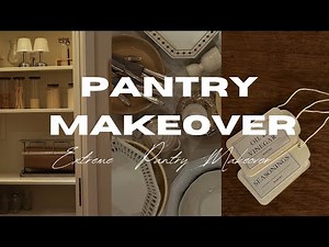 PANTRY MAKEOVER | Extreme pantry makeover. Creating a pretty pantry that feels like a store!