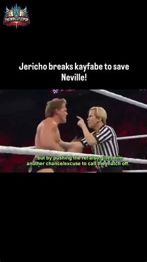 The Wrestle Pop | This video shares a 2016 WWE Raw clip where Chris Jericho, mid-match against Adrian Neville (now PAC), notices Neville's severe ankle... | Instagram