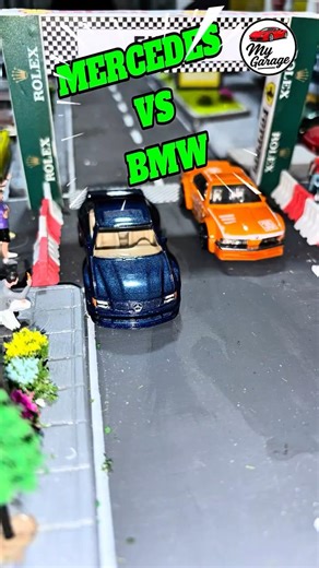 Hot Wheels Mercedes 560 SEC AMG vs BMW 635 CSi! Epic German Derby 1:64 Diorama Race 🏎️🔥