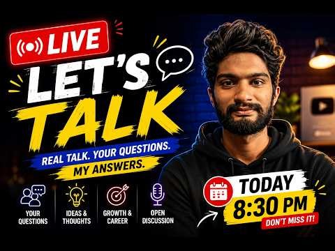 🔴 LIVE #1 | Let's Talk | Q&A, Programming & Career