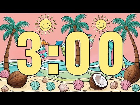 3 Minute Summer Timer with Chill Lofi Music