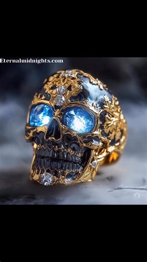 a beautiful skull themed ring | Eternal Midnight