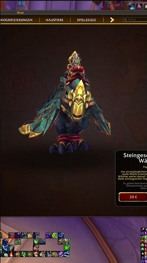 Stone-Forged Guardian: Customizable Shop Mount with over 300,000 combinations in WoW!